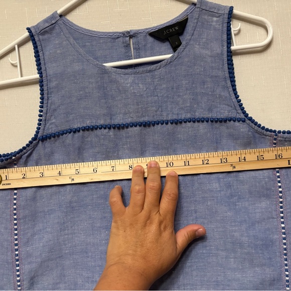 J. Crew Light Blue Tank Top,Size 2 - Picture 8 of 10